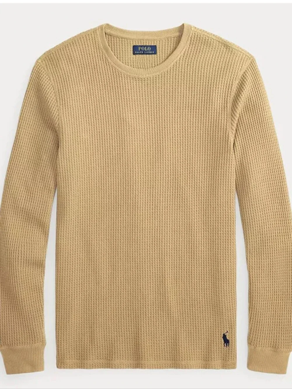 NWT Polo Ralph Lauren Waffle Knit Thermal Crewneck Sz M